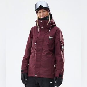 DOPE Adept W burgundy ski jacket S